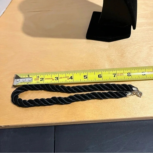 Vintage Tribal Black Rope Necklace - Picture 7 of 7